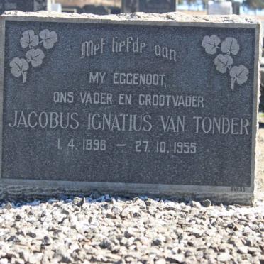 TONDER Jacobus Ignatius, van 1896-1955