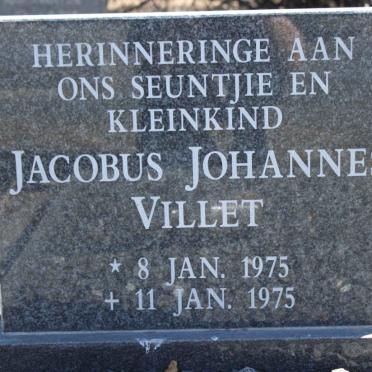 VILLET Jacobus Johannes 1975-1975