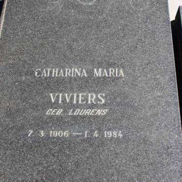 VIVIERS Catharina Maria nee LOURENS 1906-1984
