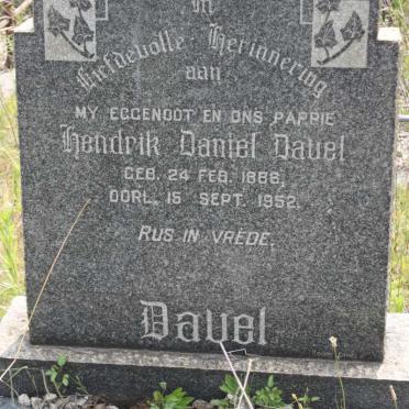 DAVEL Hendrik Daniel 1886-1952