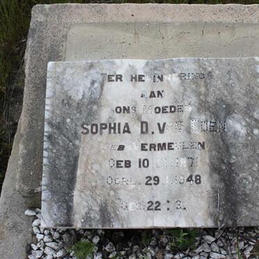 EEDEN Sophia D., van geb VERMEULEN 1871-1948