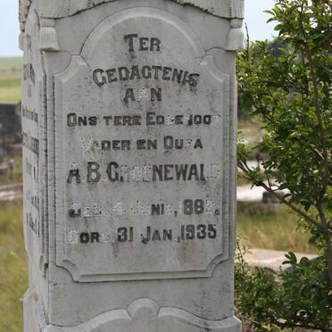 GROENEWALD A.B. 1862-1935
