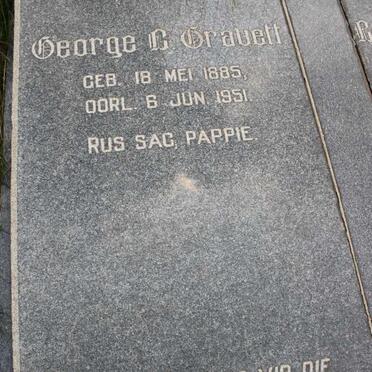 GRAVETT George C. 1885-1951 &amp; Cornelia A. LOTZ 1884-1975 
