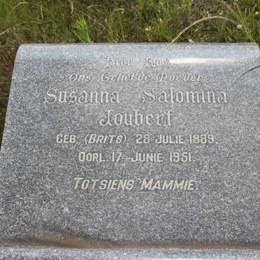 JOUBERT Susanna Salomina geb BRITS 1889-1951