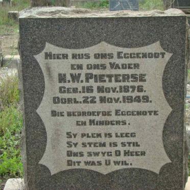 PIETERSE N.W. 1876-1949
