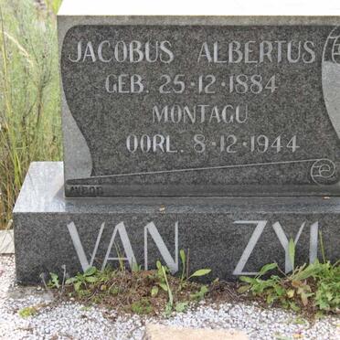 ZYL Jacobus Albertus, van 1884-1944 