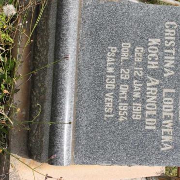 ARNOLDI Christina Lodeweka Koch 1919-1954