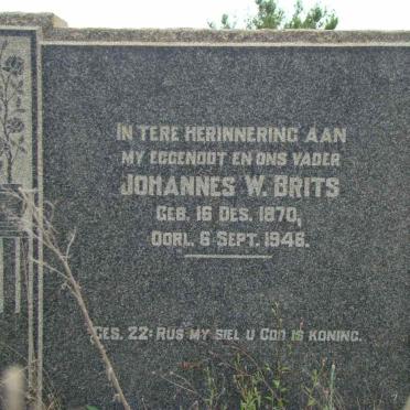 BRITS Johannes W. 1870-1946