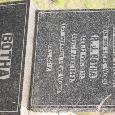 BOTHA R.J. 1871-1940