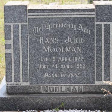 MOOLMAN Hans Jurie 1872-1953