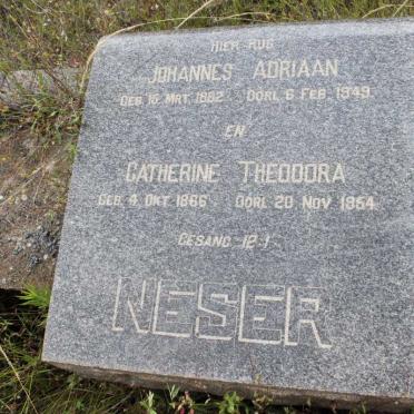 NESER Johannes Adriaan 1862-1949 &amp; Catherine Theodora 1866-1954
