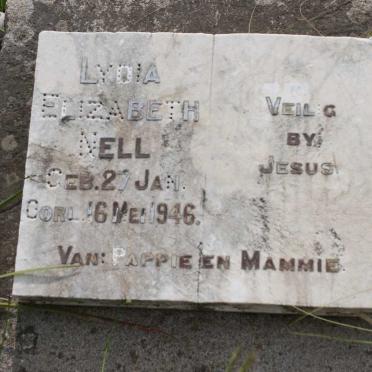 NELL Lydia Elizabeth 1946-1946