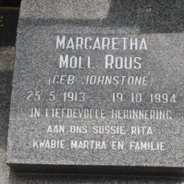 ROUS Margaretha Moll geb JOHNSTONE 1913-1994