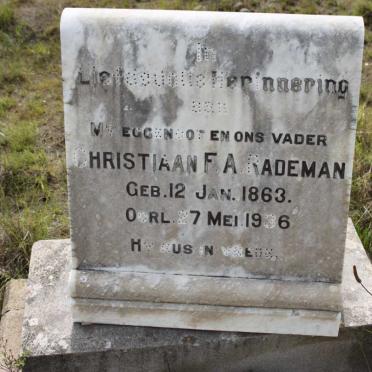 RADEMAN Christiaan F.A. 1863-1936