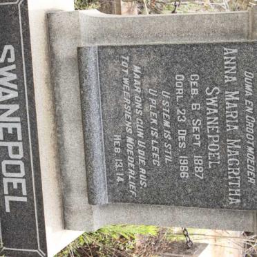 SWANEPOEL Anna Maria Magritha 1887-1966