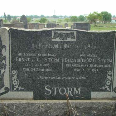 STORM Ernst J.C. 1865-1954 &amp; Elizabeth W.C. MOOLMAN 1874-1957