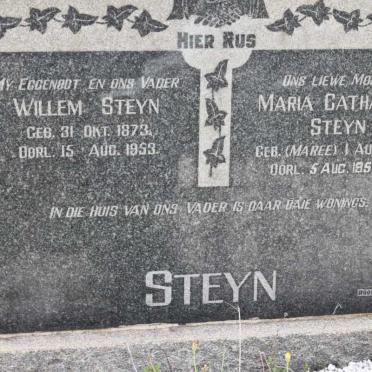 STEYN Willem 1873-1953 &amp; Maria Catharina MAREE 1870-1958