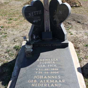 BAL Johannes 1927- &amp; Agenessa Sophia FICK 1936-2004