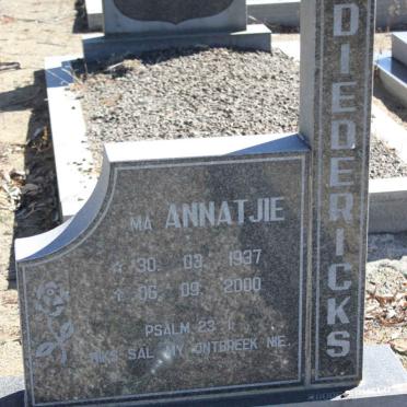 DIEDERICKS Annatjie 1937-2000