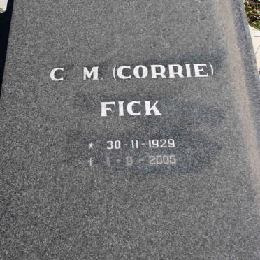 FICK C.M. 1929-2005