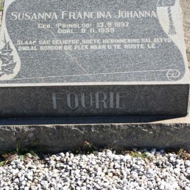 FOURIE Susanna Francina Johanna nee PRINSLOO 1897-1959