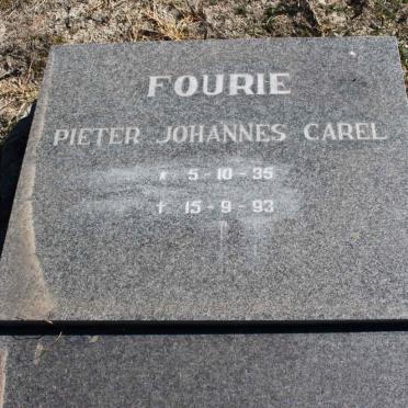 FOURIE Pieter Johannes Carel 1935-1993