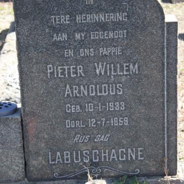 LABUSCHAGNE Pieter Willem Arnoldus 1933-1959