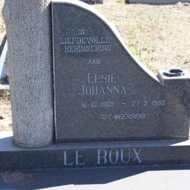 ROUX Elsie Johanna, le 1909-1985