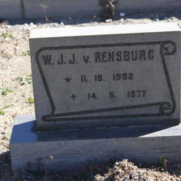 RENSBURG W.J.J., van 1902-1977