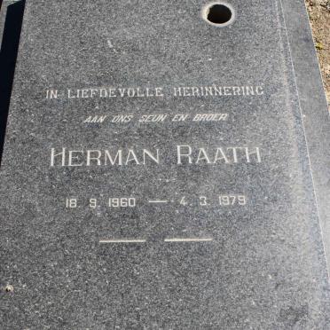 RAATH Herman 1960-1979 :: RAATH Frikkie 1932-1999 