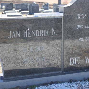 WET Jan Hendrik N., de 1905-1976 &amp; Getruida Cornelia 1909-1989 