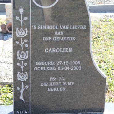 ZYL Carolien, van 1908-2003