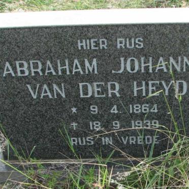 HEYDE Abraham Johannes, van der 1864-1939