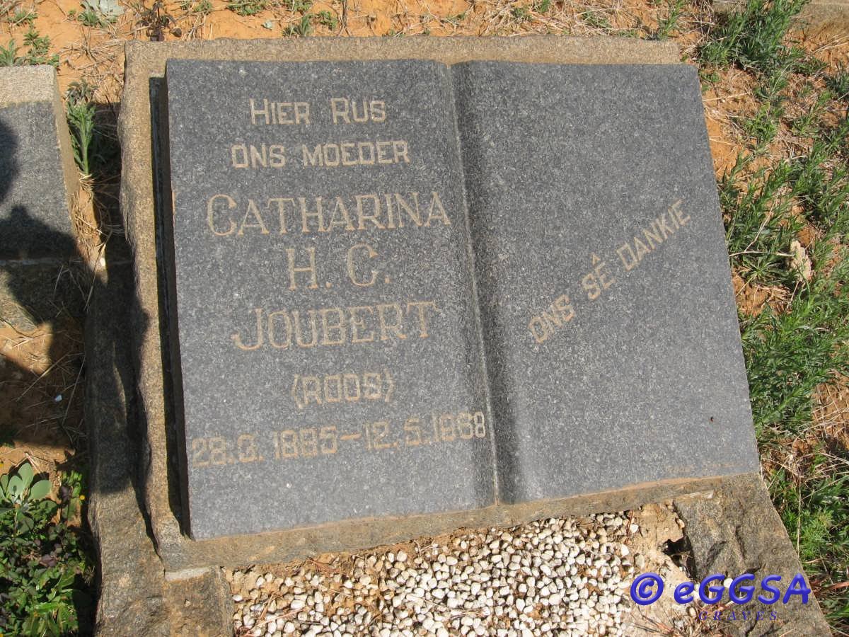 JOUBERT Catharina H.C. nee ROOS 1885-1968