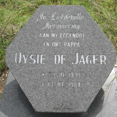 JAGER Uysie, de 1930-1984