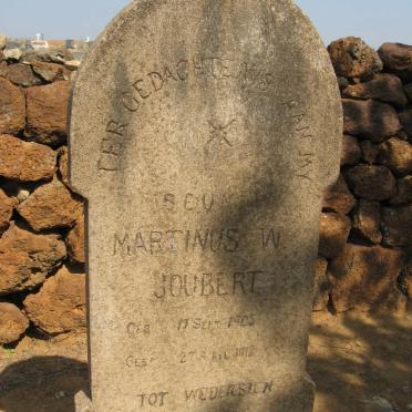 JOUBERT Martinus W. 1905-1918