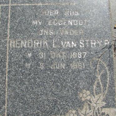 STRYP Hendrik L., van 1887-1961