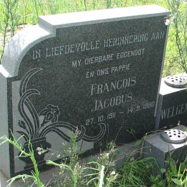 WELGEMOED Francois Jacobus 1911-1980