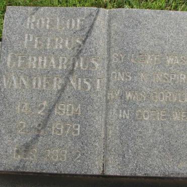 NIST Roelof Petrus Gerhardus, van der 1904-1979