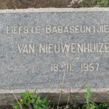 NIEUWENHUIZEN Baby, van -1957