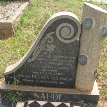 NAUDE Johan Petrus Veldman 1931-1962