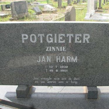 POTGIETER Jan Harm 1939-1981