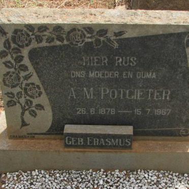 POTGIETER A.M. nee ERASMUS 1878-1967
