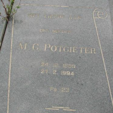 POTGIETER P.J.S. 1910-1985 &amp; M.C. 1899-1994