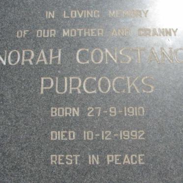 PURCOCKS Richard Fincham 1898-1987 &amp; Norah Constance 1910-1992