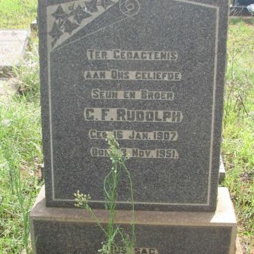 RUDOLPH C.F. 1907-1951