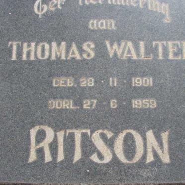 RITSON Thomas Walter 1901-1959