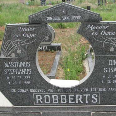 ROBBERTS Marthinus Stephanus 1922-1989 &amp; Dina Susanna 1930-2010