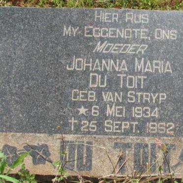 TOIT Johanna Maria, du nee VAN STRYP 1934-1962