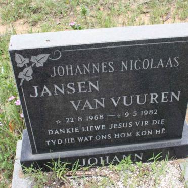 VUUREN Johannes Nicolaas, Janse van 1968-1982